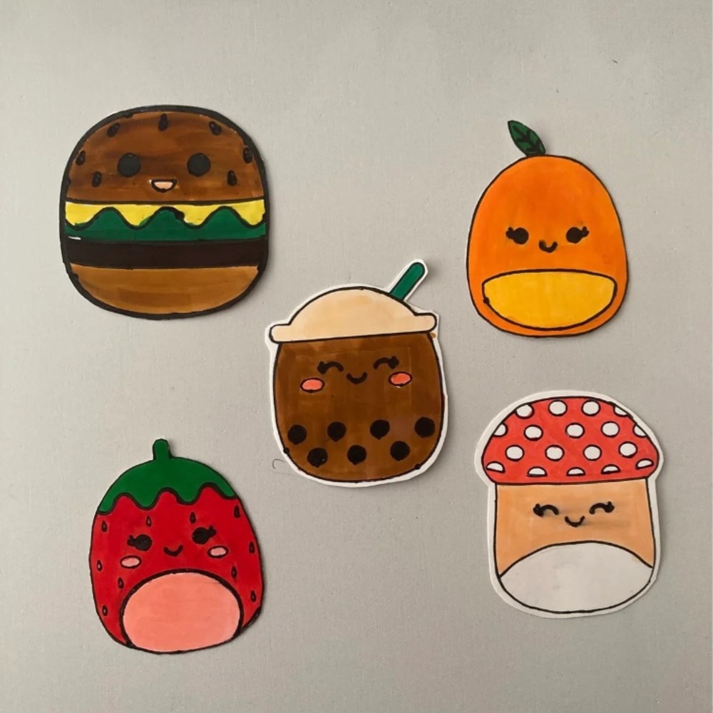 squishmallows sticker food pack